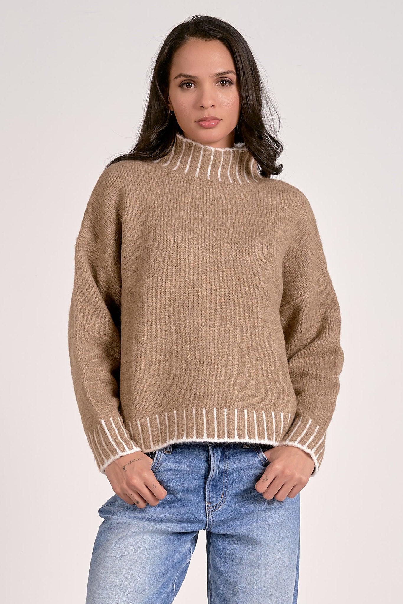 Ribbed Detail Sweater (Pre-Order)