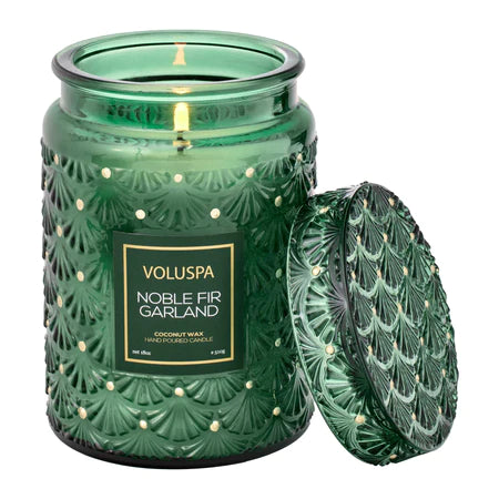 Nobel Fir Garland Large Classic Candle (NEW)