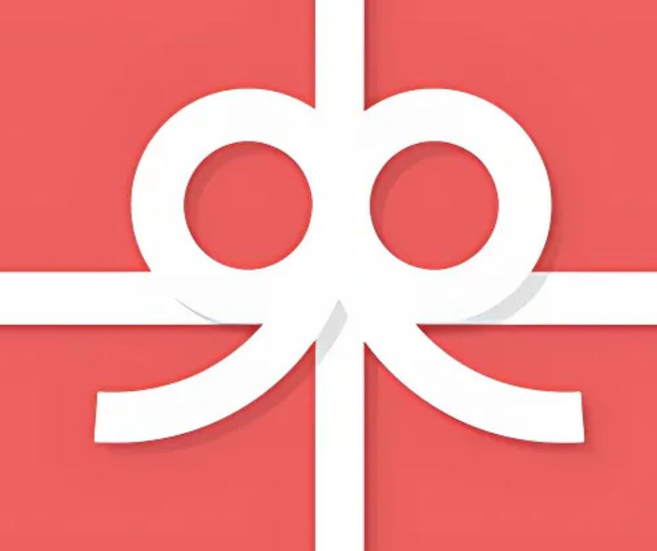 image of red gift card with white bow tie