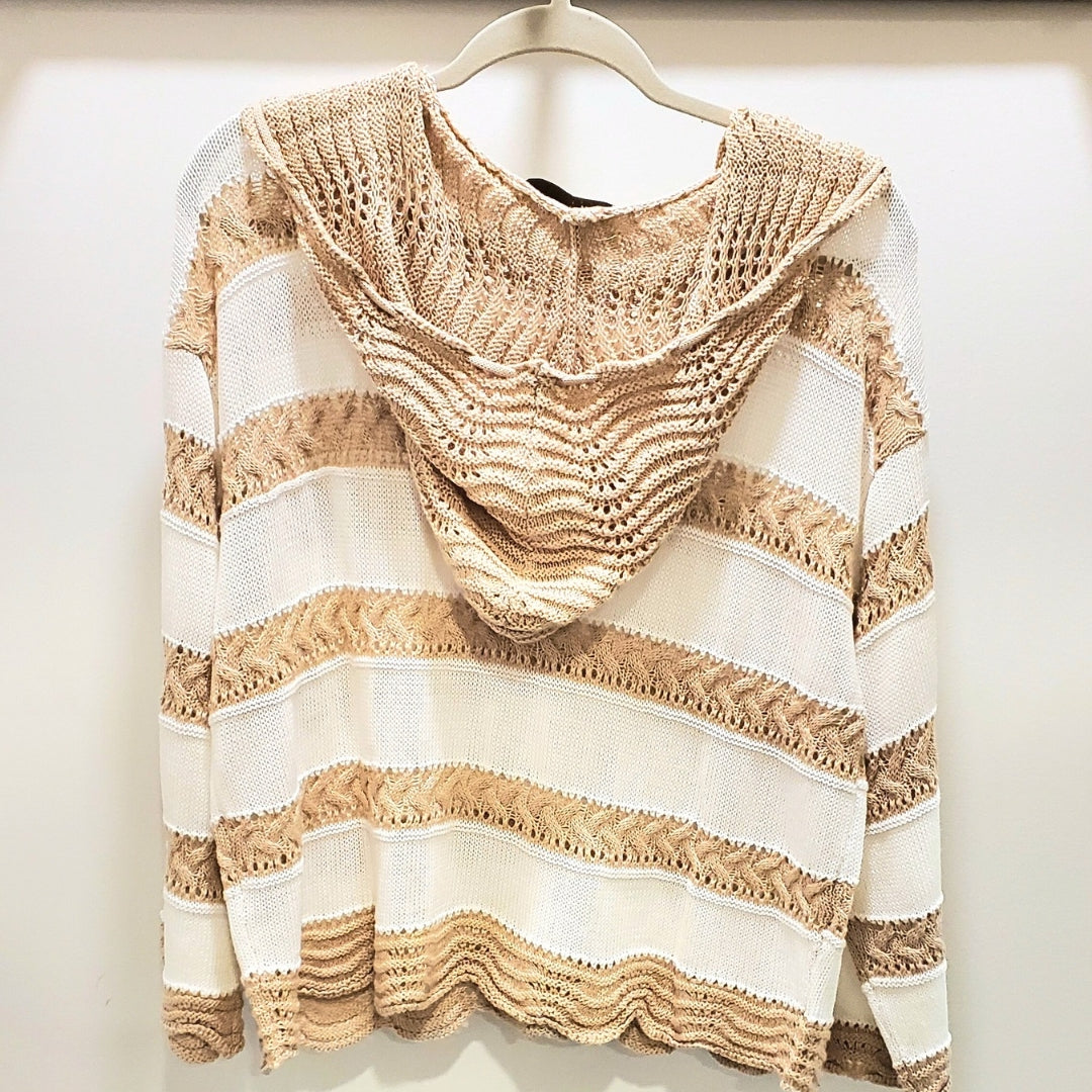 Stripe Hooded Sweater