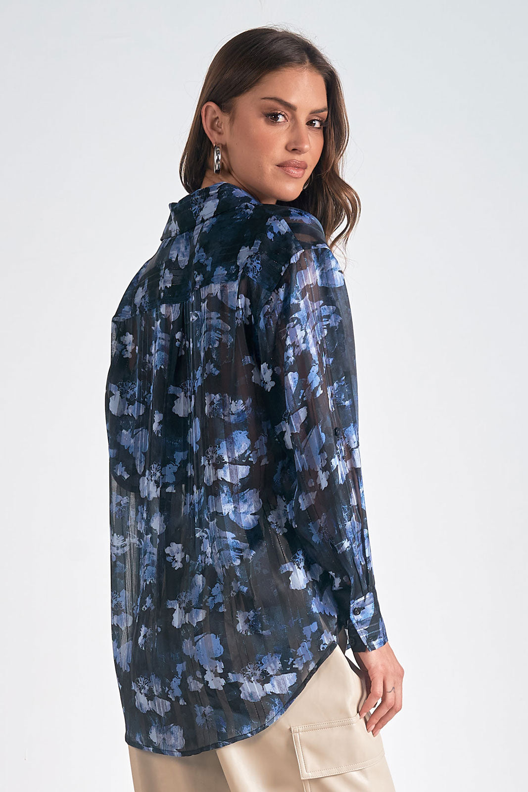 The Blue Watercolor Blouse