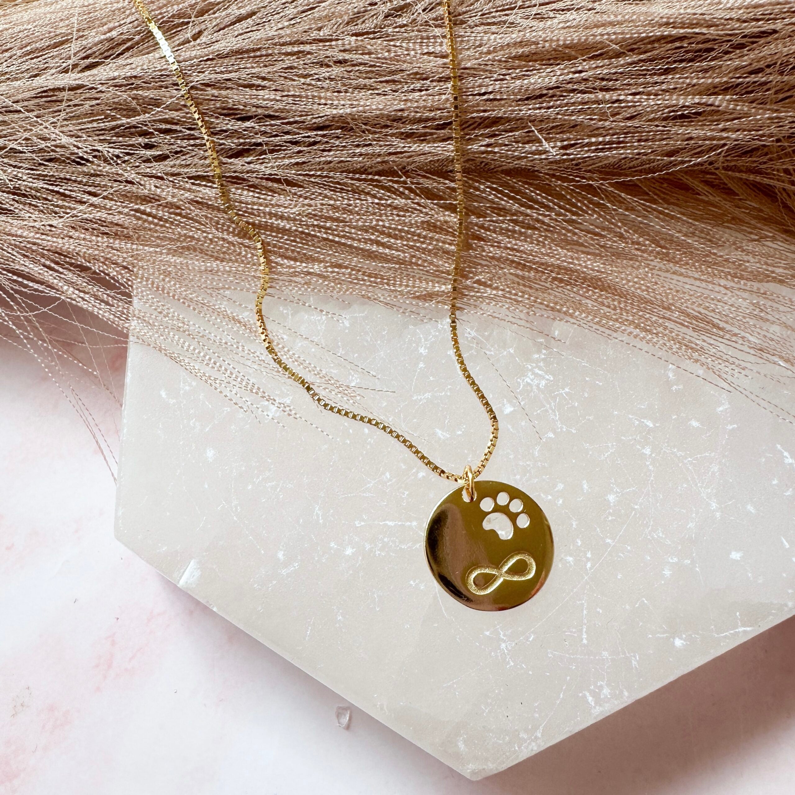 Infinity Paw Necklace