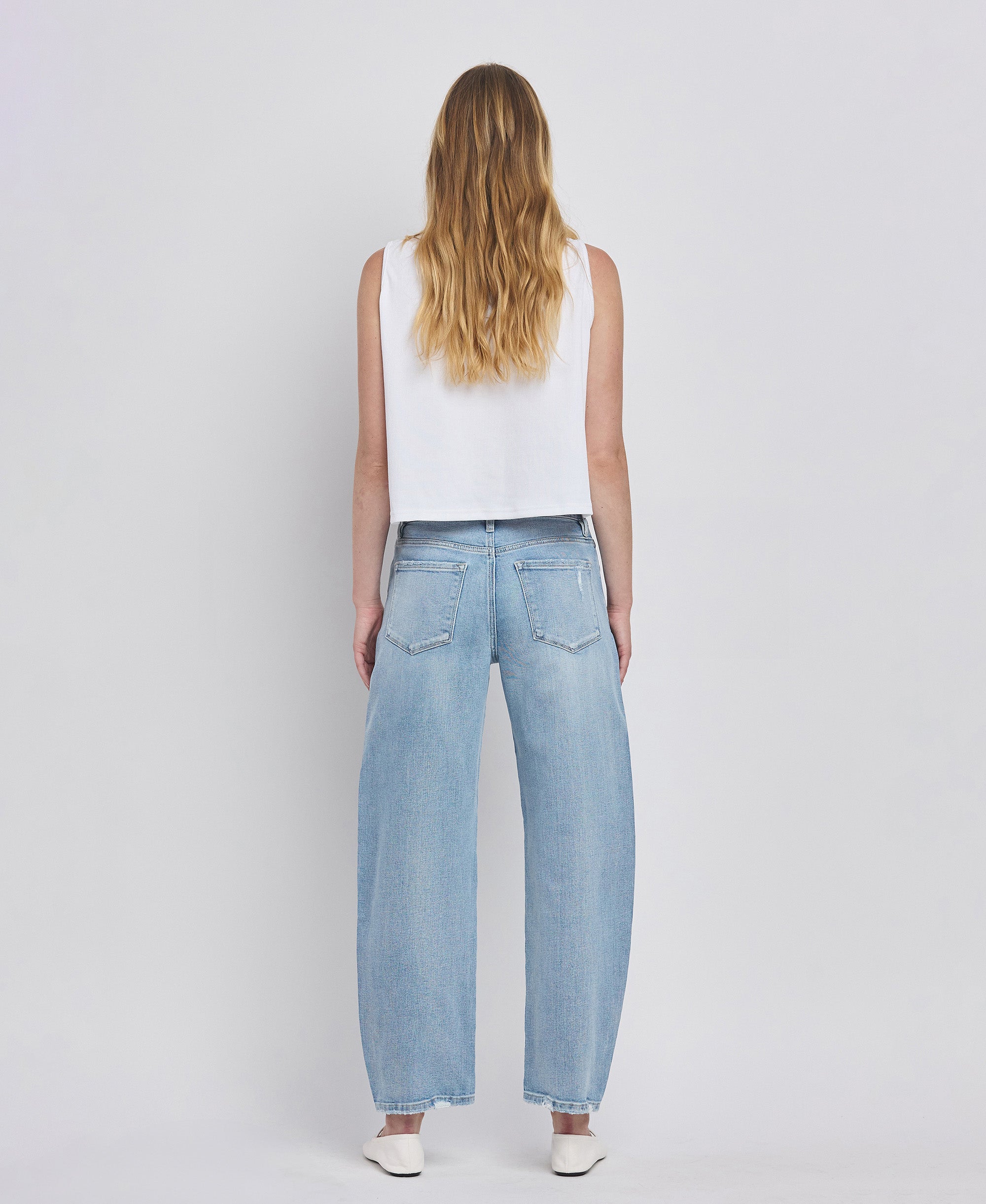 High Rise Barrel Jean