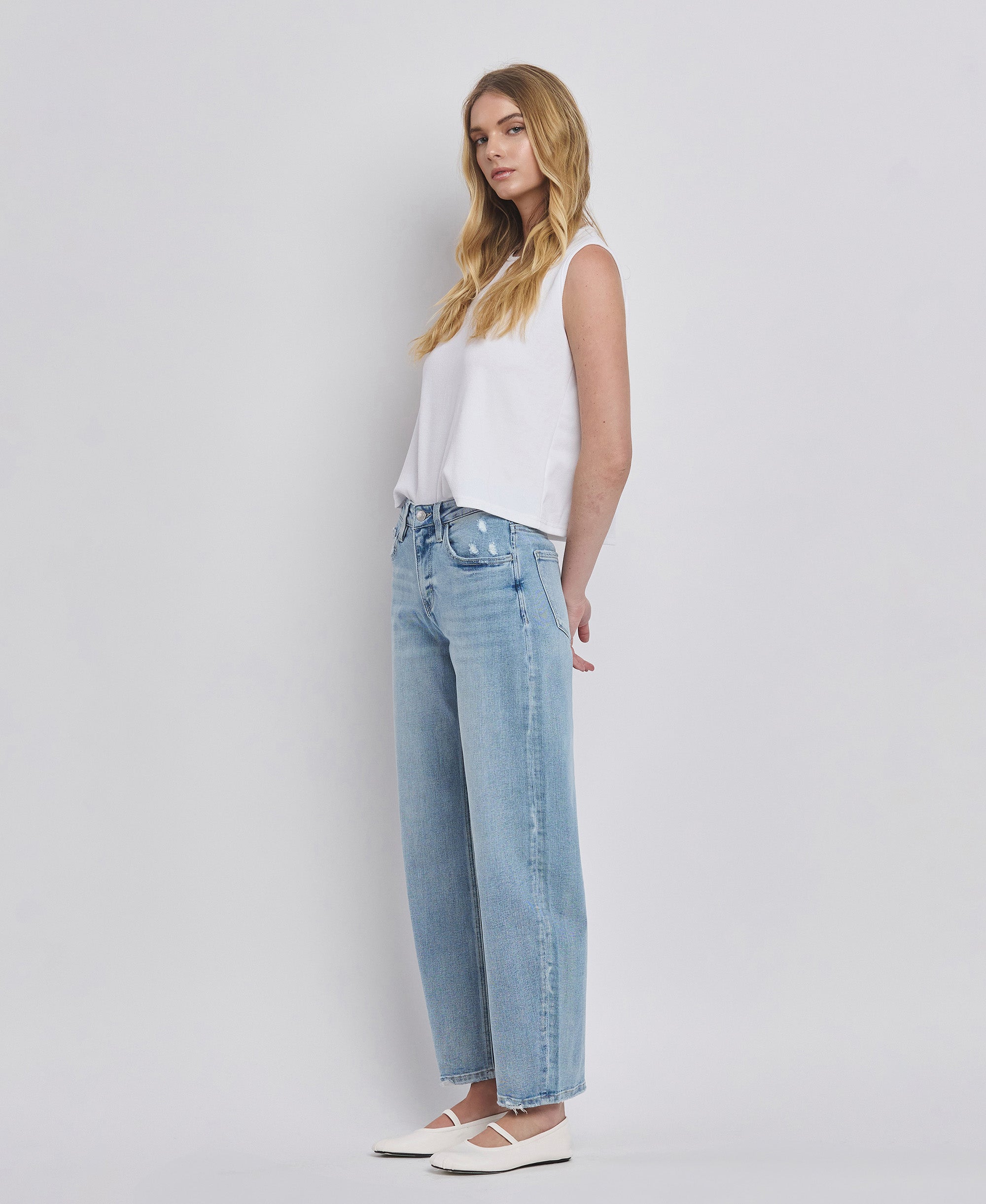 High Rise Barrel Jean