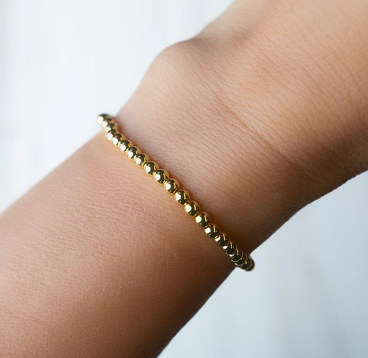 Gold Beaded Stack Bracelet