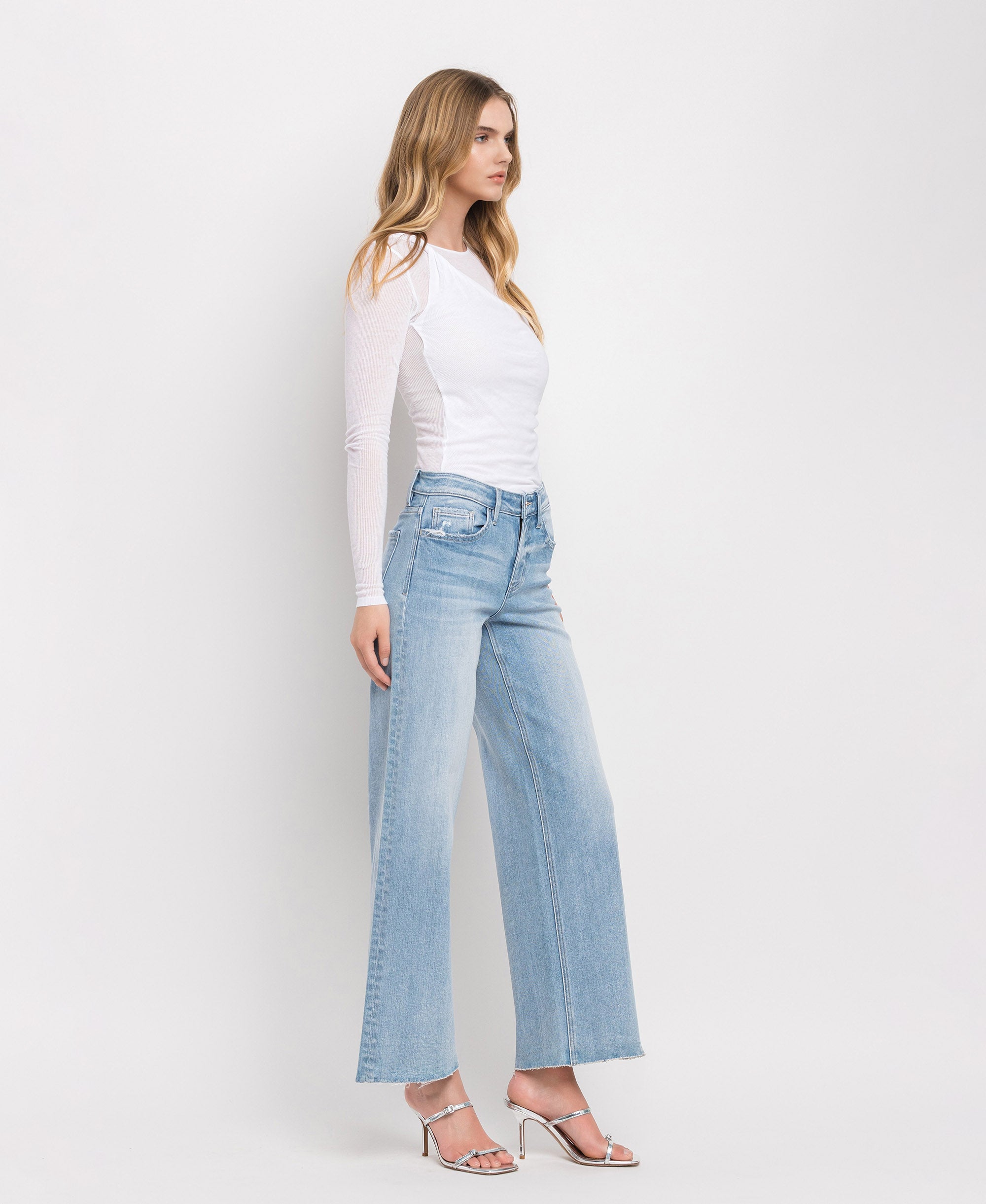 High Rise Wide Leg Jean