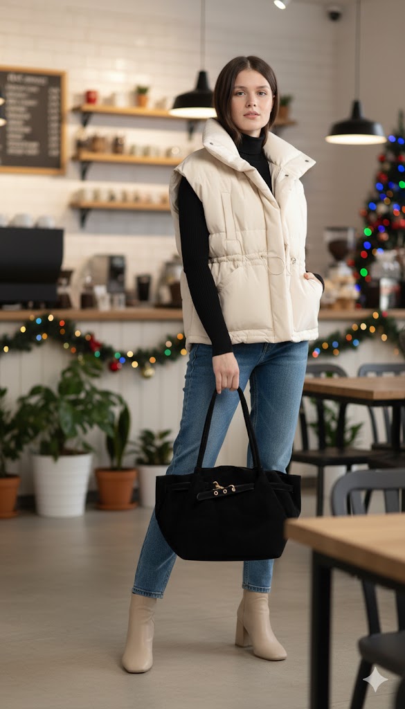 Emma　argue COCOON COAT  PADDING VEST Emma argue COCOON COAT PADDING VEST Splendid x Cella Jane Blog