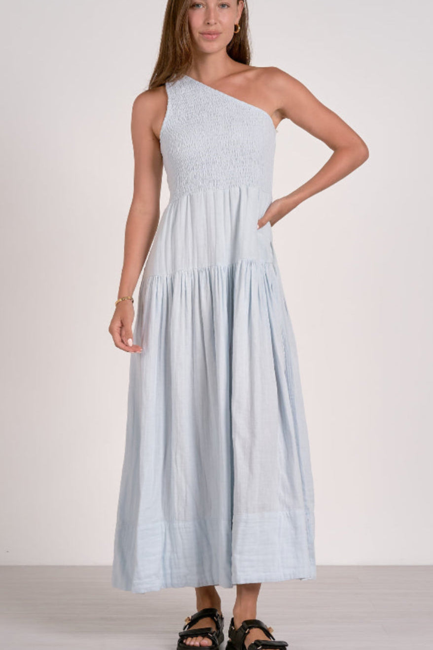 One Shoulder Maxi Dress