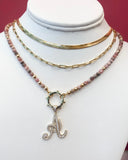 Beaded Initial Necklace  20% OFF!