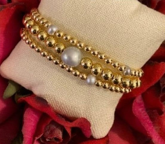 Baroque Pearl Stacking Bracelet