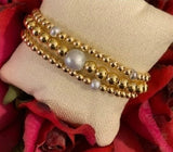 Small Beaded Pearl Bracelet