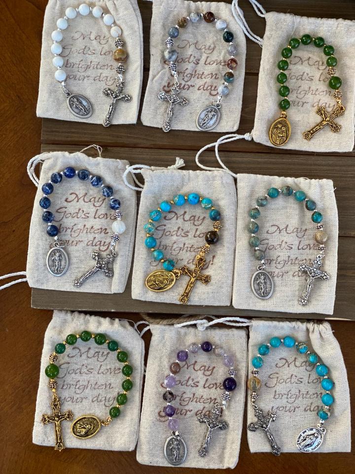 Semi-Precious Mini Rosary Beads